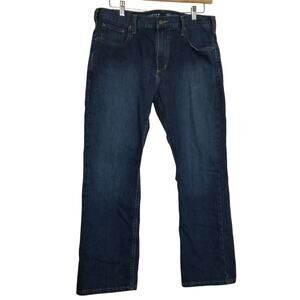 Carhartt Relaxed Fit Tapered Leg Blue Jeans Workwear Denim Size 35W X 28L